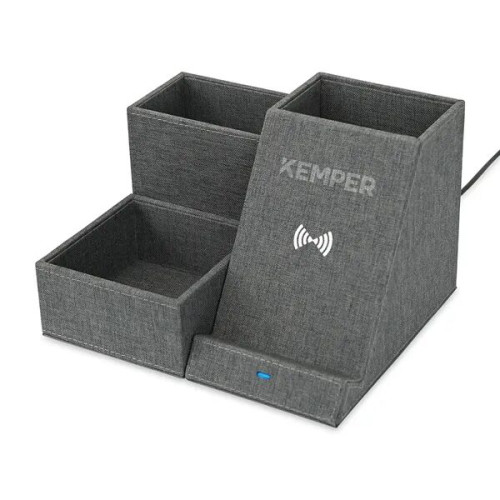 Eden Recycled rPET Wireless Charging Desk Organizer