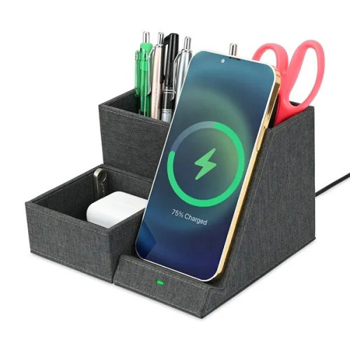 Eden Recycled rPET Wireless Charging Desk Organizer