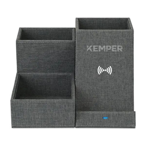 Eden Recycled rPET Wireless Charging Desk Organizer