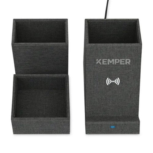 Eden Recycled rPET Wireless Charging Desk Organizer