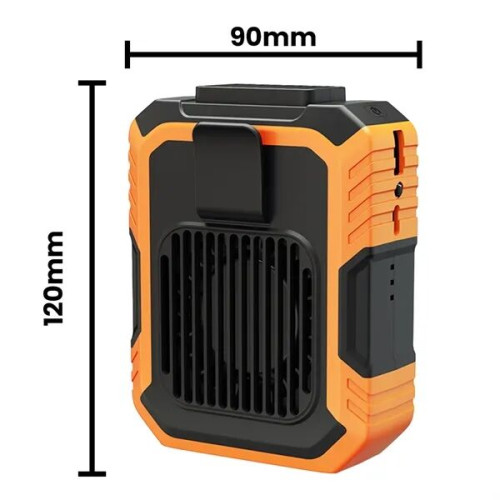 Portable 4000mAh Outdoor Waist Mounted Fan