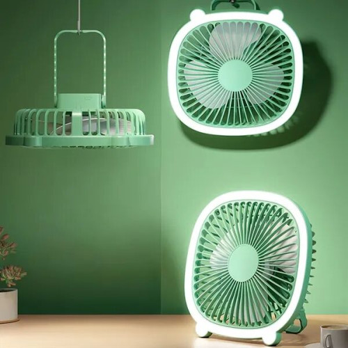 Rechargeable Multifunctional Fan with Light