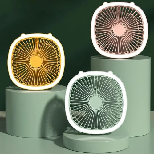 Rechargeable Multifunctional Fan with Light