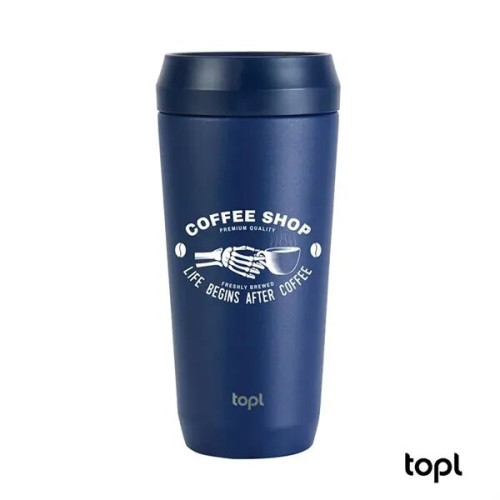 TOPL® 16 oz. Double Wall, Recycled Stainless Steel 360deg...