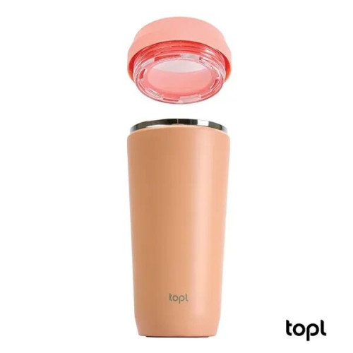 TOPL® 16 oz. Double Wall, Recycled Stainless Steel 360deg...