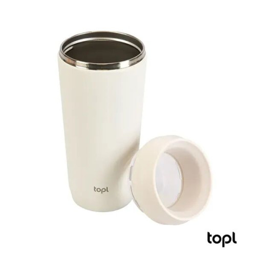 TOPL® 16 oz. Double Wall, Recycled Stainless Steel 360deg...