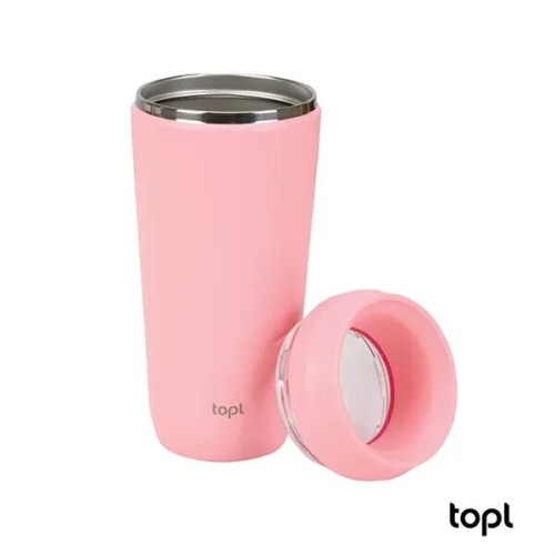 TOPL® 16 oz. Double Wall, Recycled Stainless Steel 360deg...
