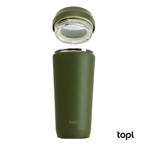 TOPL® 16 oz. Double Wall, Recycled Stainless Steel 360deg...