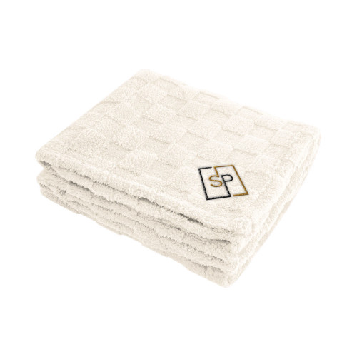 rPET Checkered Sherpa Blanket