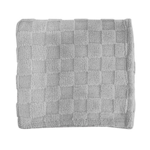 rPET Checkered Sherpa Blanket