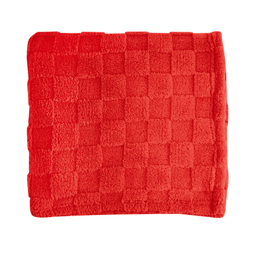 rPET Checkered Sherpa Blanket