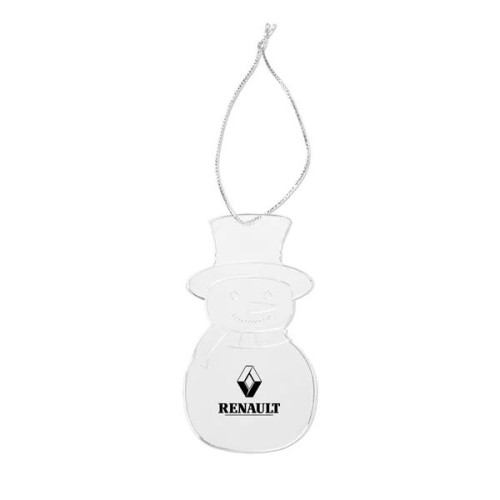 Acrylic Style Snowman Ornament