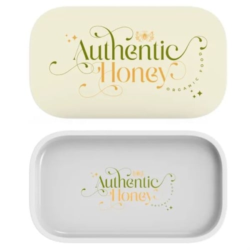 Metal Rolling Tray with Magnetic Lid - Medium