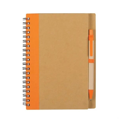 Eco Friendly Spiral Notebook with Pen