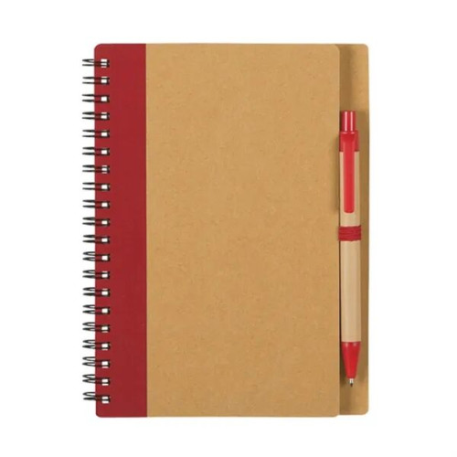 Eco Friendly Spiral Notebook with Pen