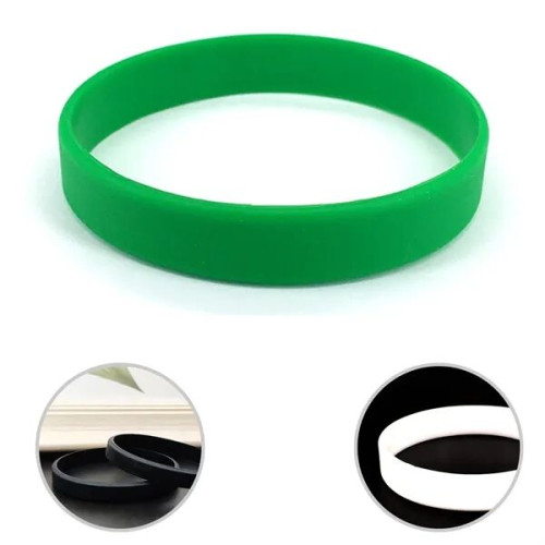 Color Filled Silicone Wristbands