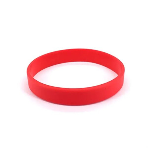 Color Filled Silicone Wristbands