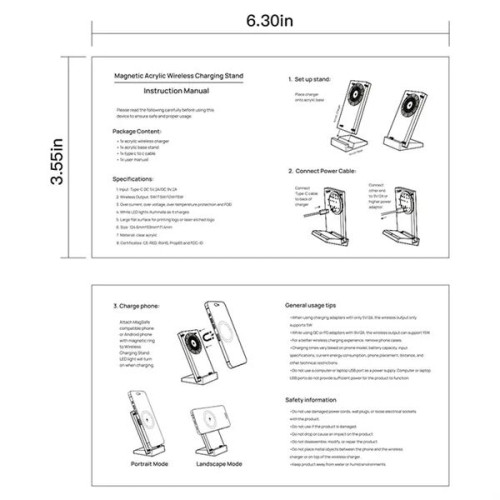Acrylic Charging Stand