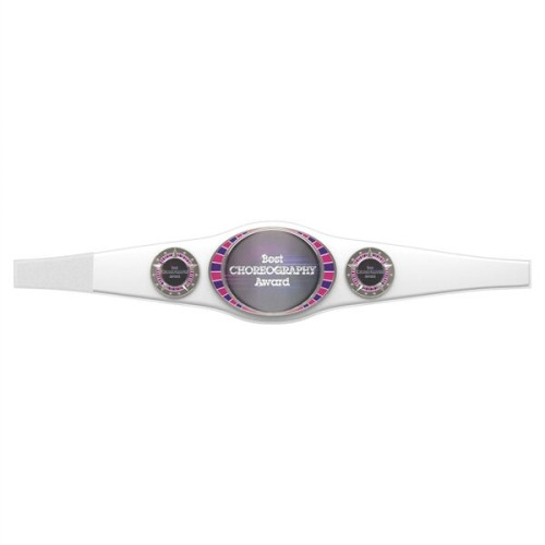 Express Vibraprint White Juniors Championship Belt