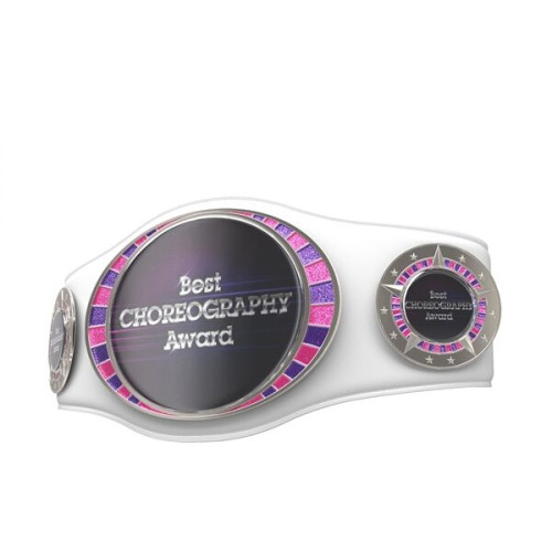 Express Vibraprint White Juniors Championship Belt