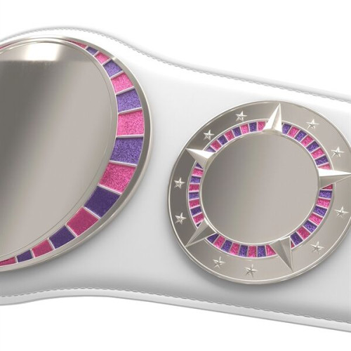 Express Vibraprint White Juniors Championship Belt