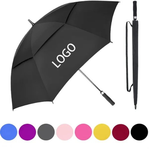 34" Automatic Windproof Double Layer Golf Umbrella
