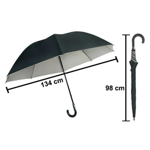 34" Automatic Windproof Double Layer Golf Umbrella