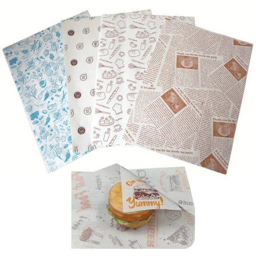 12"x12" Hamburger Wrapping Paper