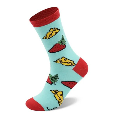 Custom Knitted Jacquard Crew Socks