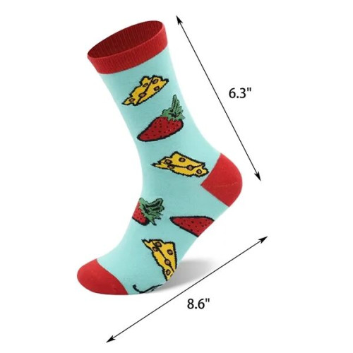 Custom Knitted Jacquard Crew Socks