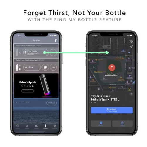 HidrateSpark® Steel Smart Water Bottle - 17oz