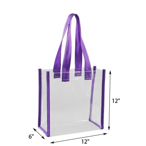 PVC Clear Stadium Tote Bag
