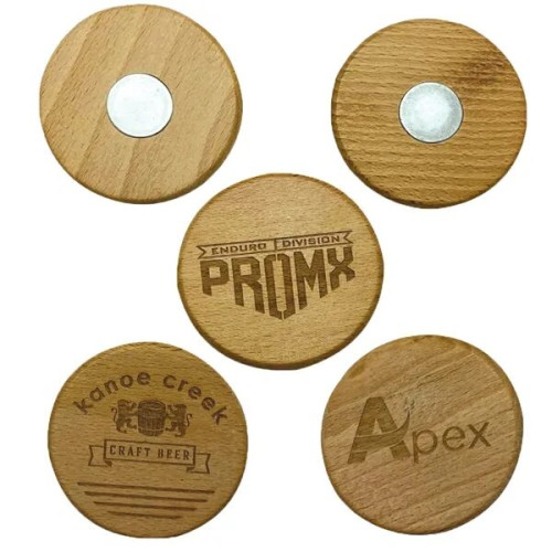 Circle Stock Wood Magnets
