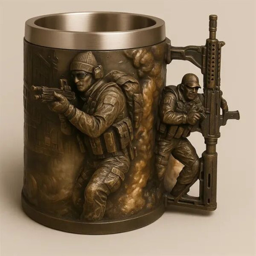 EpicMug Customizable Resin Molded Exterior Mug - Stainless S