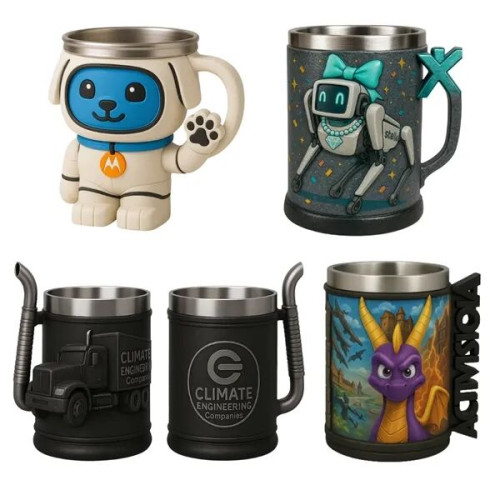 EpicMug Customizable Resin Molded Exterior Mug - Stainless S