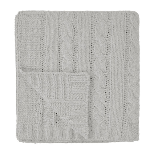 Cable Knit rPET Chenille Blanket