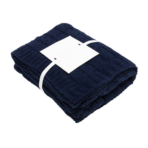 Cable Knit rPET Chenille Blanket
