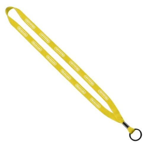 1/2" Polyester Lanyard w/ Metal Crimp & Split-Ring