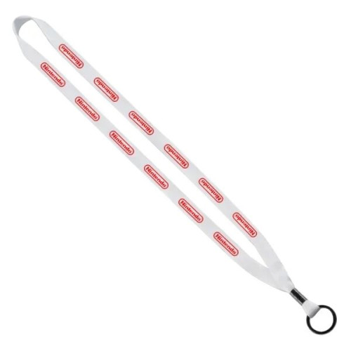1/2" Polyester Lanyard w/ Metal Crimp & Split-Ring