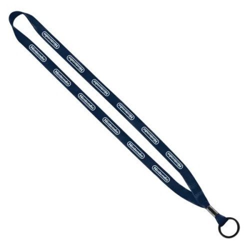 1/2" Polyester Lanyard w/ Metal Crimp & Split-Ring