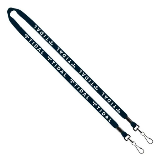 1/2" Cotton Double Swivel Snap Hook Lanyard