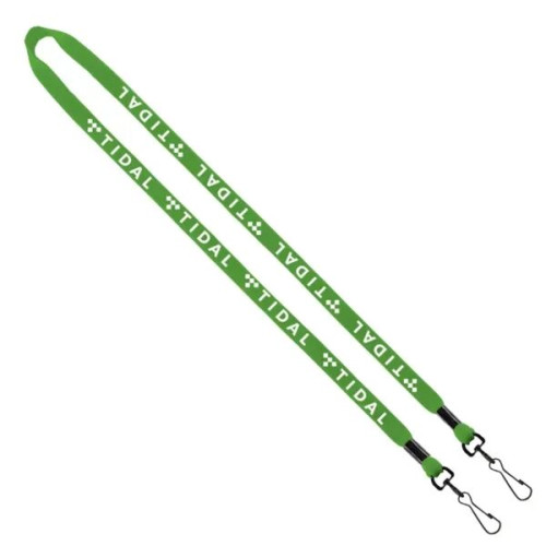 1/2" Cotton Double Swivel Snap Hook Lanyard