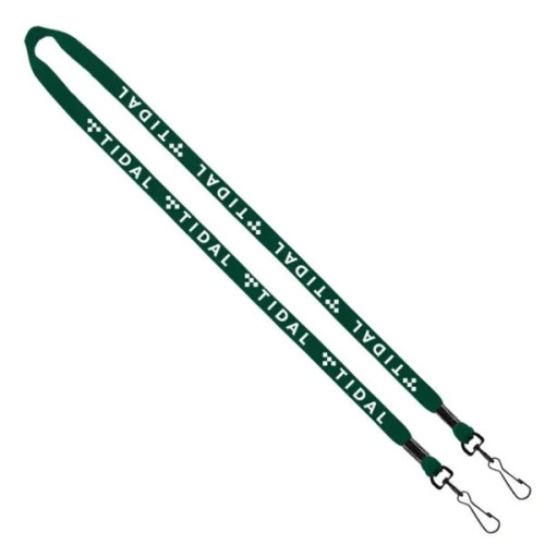 1/2" Cotton Double Swivel Snap Hook Lanyard