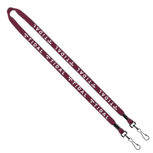 1/2" Cotton Double Swivel Snap Hook Lanyard