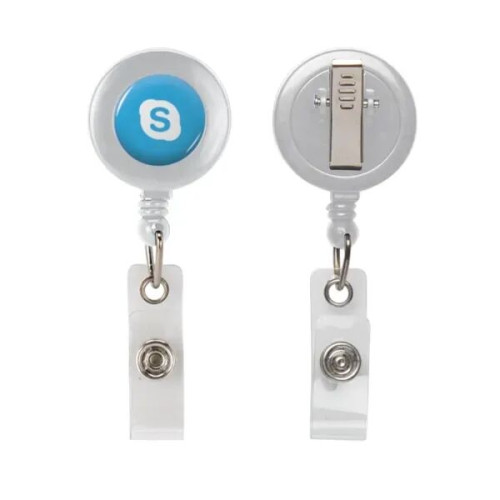 Retractable Badge Reel with Bulldog Clip
