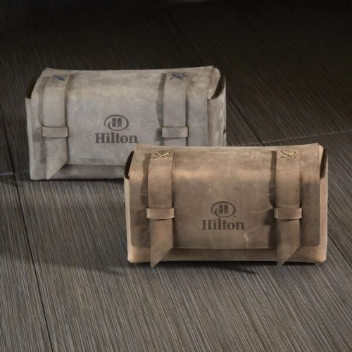 BAXTER Leather Dopp Kit Bag