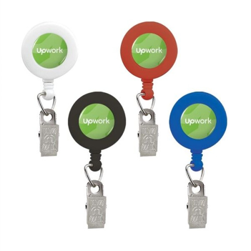 Retractable Badge Reel with Bulldog Clip