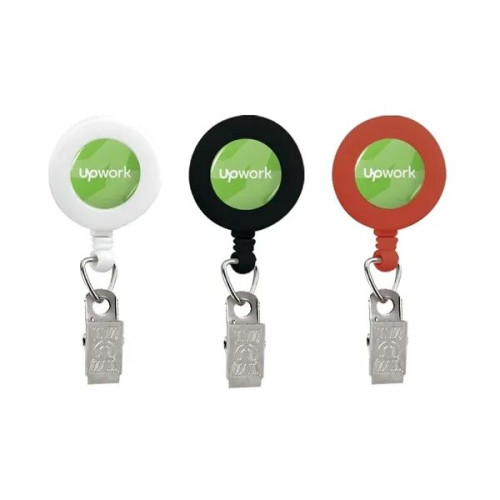 Retractable Badge Reel with Bulldog Clip
