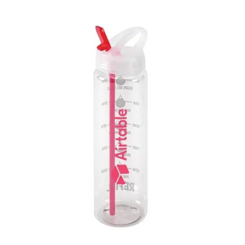 Water Bottle with Flip Up Spout & Hydration Mark - 32 Oz.