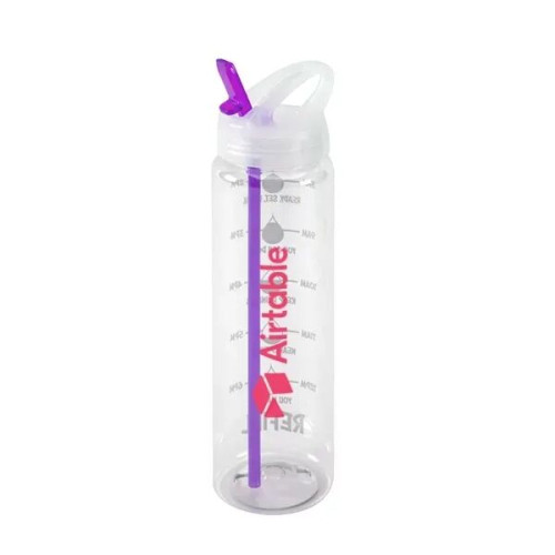 Water Bottle with Flip Up Spout & Hydration Mark - 32 Oz.